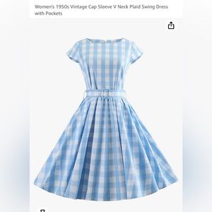 Blue retro dress